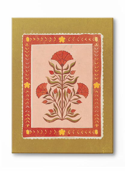 Vintage Scarlet Blossoms, Poster