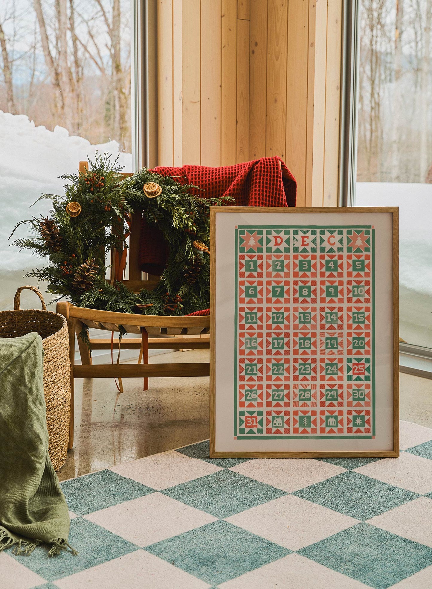Folk Advent Calendar, Poster