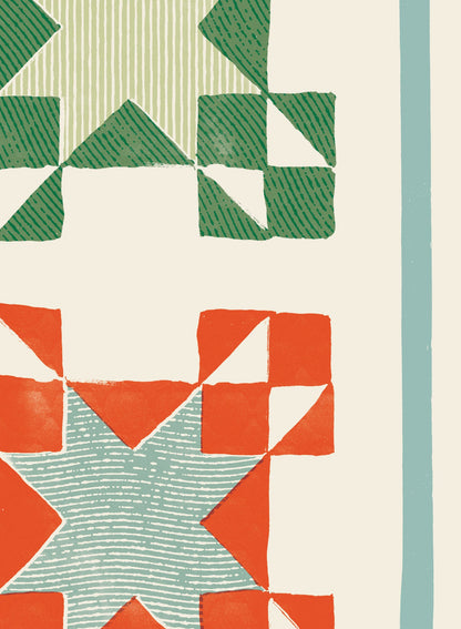 Vintage Winter Quilt, Poster