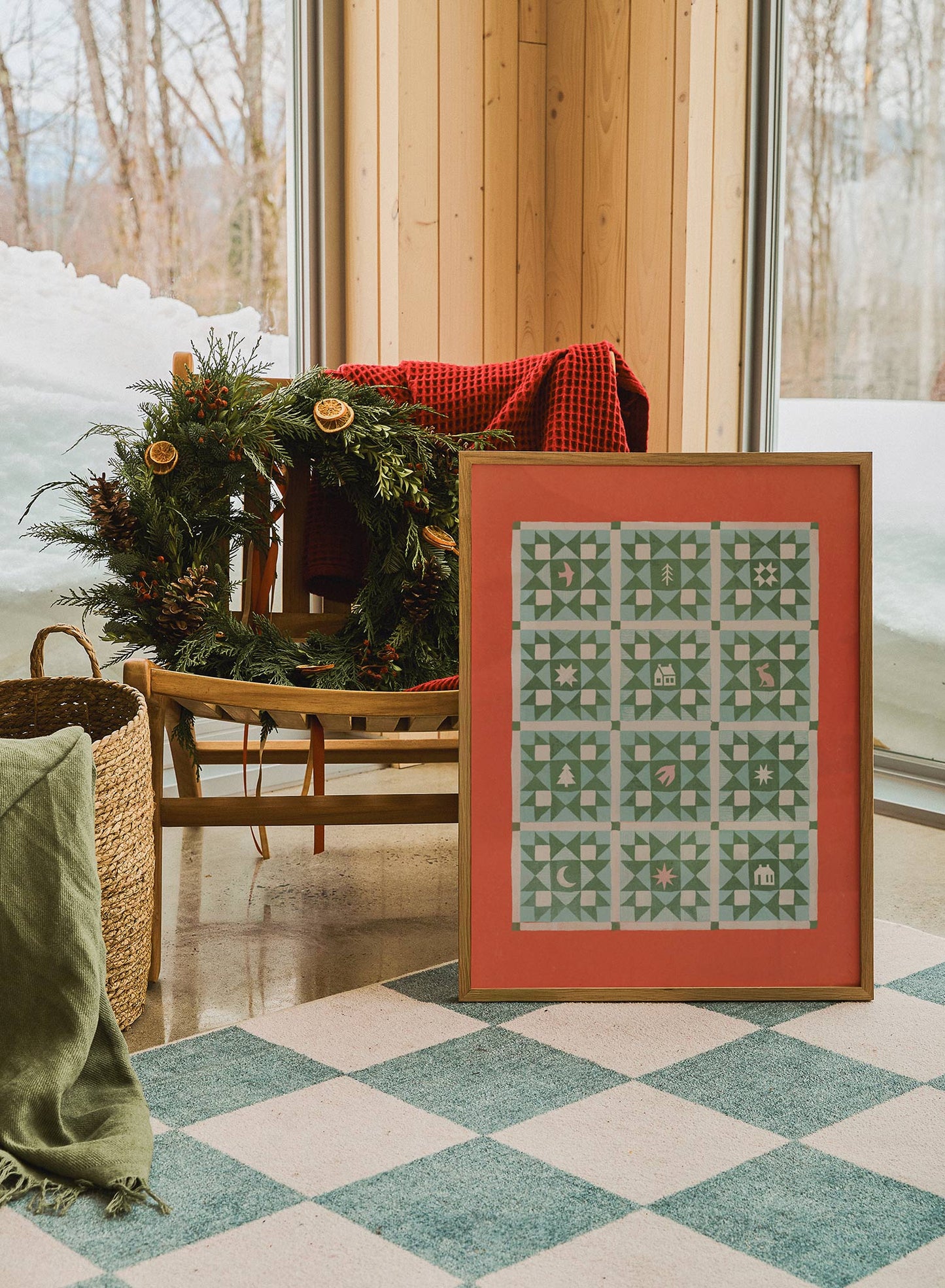 Festive Quilt, Poster