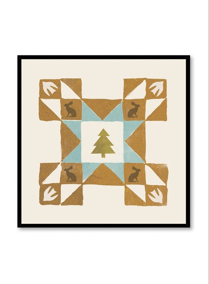 Quilt Square IV, Poster