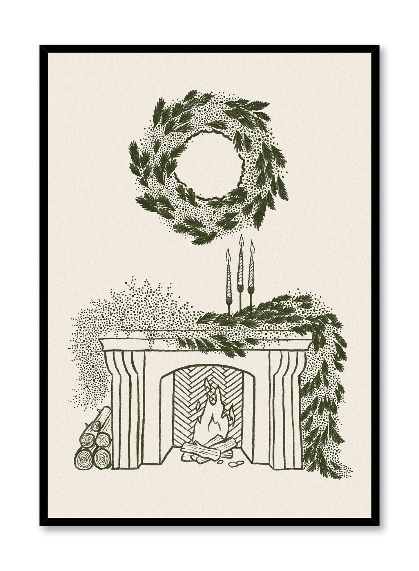 By the fire, Poster